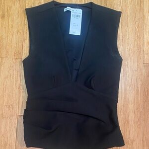 Elegant Black Sleeveless Top